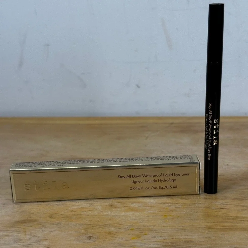 Stila Stay All Day Waterproof Liquid Eye Liner 0.5mL Intense Black 0.016 fl oz